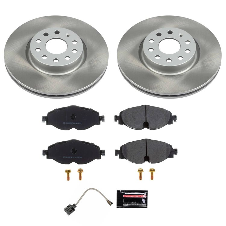 SC7082 Semi-Coated Rotor & Low-Dust Ceramic Brake Pad Kit