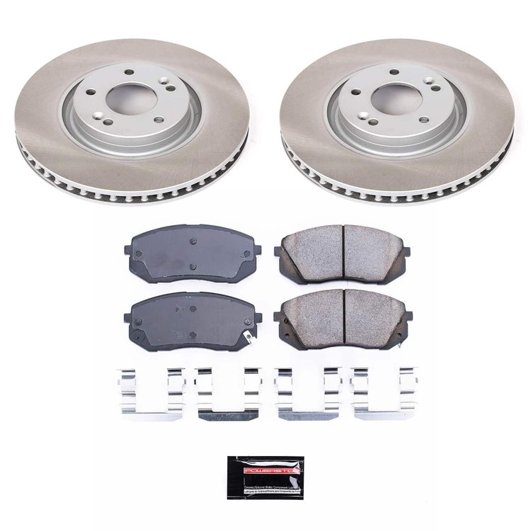 SC7083 Semi-Coated Rotor & Low-Dust Ceramic Brake Pad Kit