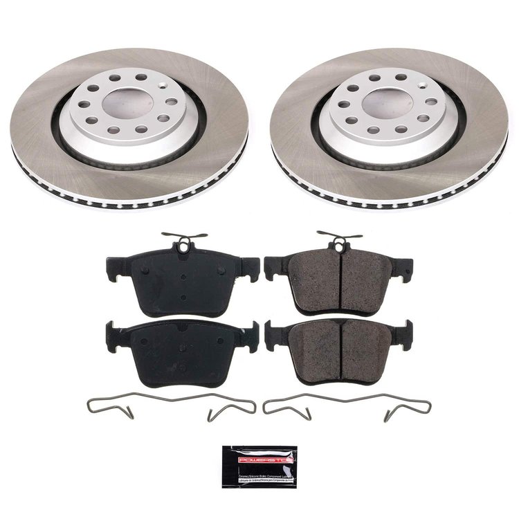SC7084 Semi-Coated Rotor & Low-Dust Ceramic Brake Pad Kit