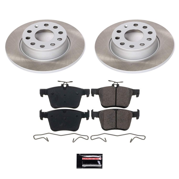 SC7093 Semi-Coated Rotor & Low-Dust Ceramic Brake Pad Kit