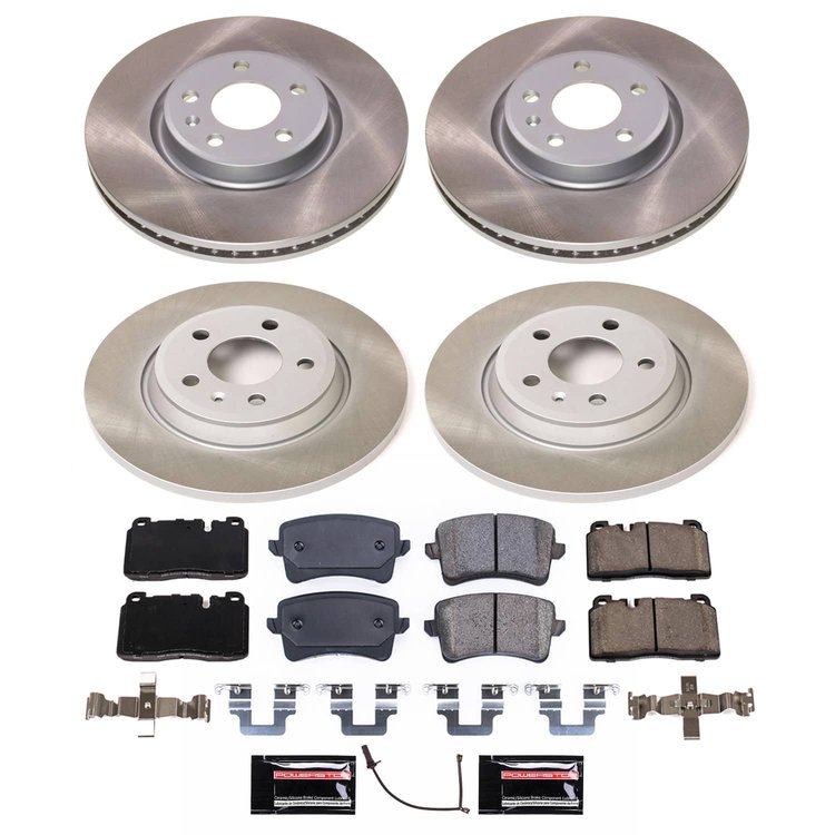 SC7096 Semi-Coated Rotor & Low-Dust Ceramic Brake Pad Kit