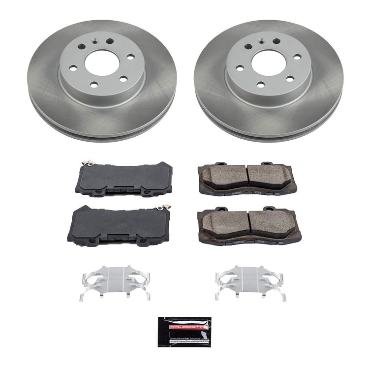 SC7126 Semi-Coated Rotor & Low-Dust Ceramic Brake Pad Kit