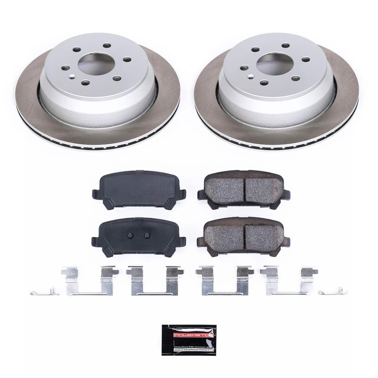 SC7127 Semi-Coated Rotor & Low-Dust Ceramic Brake Pad Kit