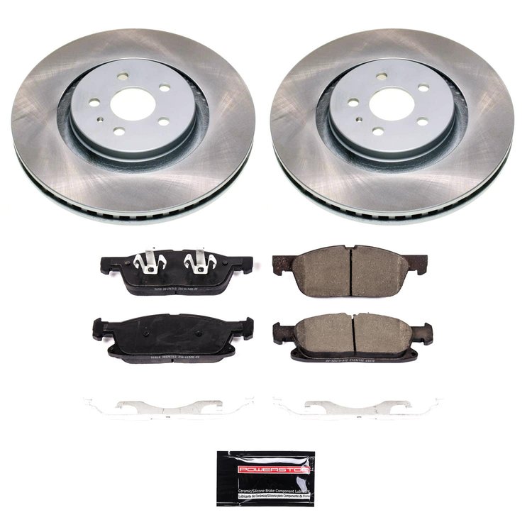 SC7143 Semi-Coated Rotor & Low-Dust Ceramic Brake Pad Kit