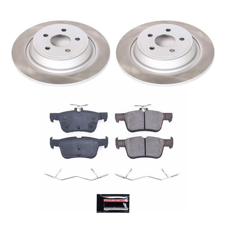 SC7144 Semi-Coated Rotor & Low-Dust Ceramic Brake Pad Kit