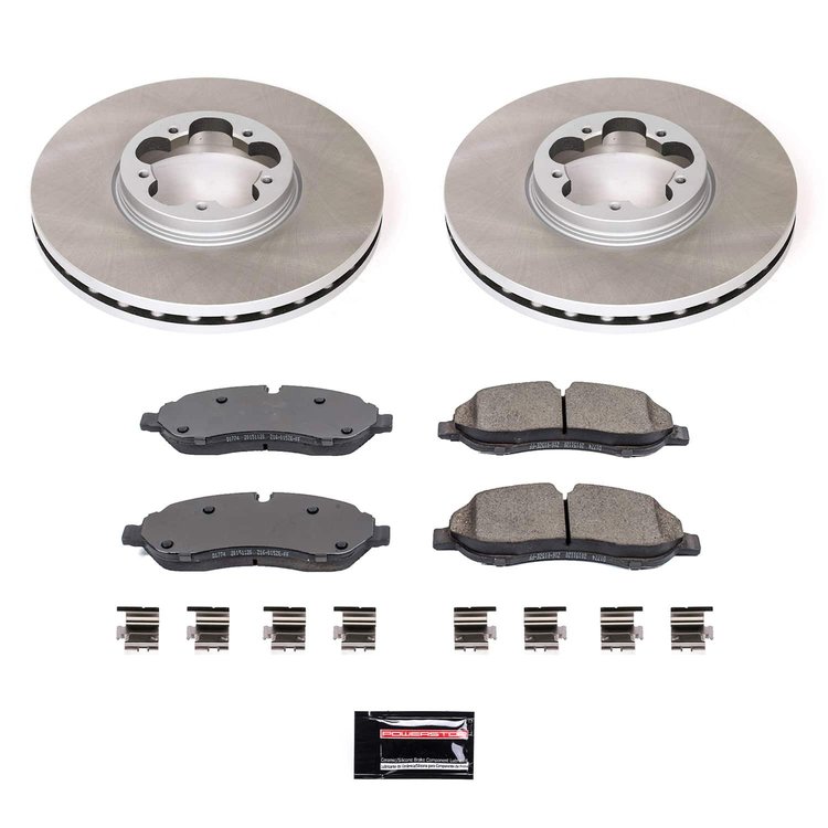 SC7150 Semi-Coated Rotor & Low-Dust Ceramic Brake Pad Kit