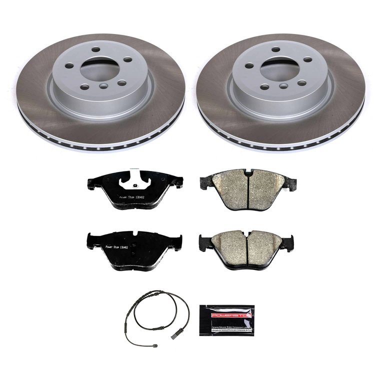 SC7163 Semi-Coated Rotor & Low-Dust Ceramic Brake Pad Kit