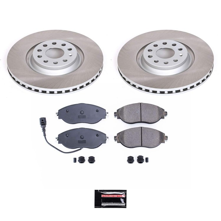 SC7175 Semi-Coated Rotor & Low-Dust Ceramic Brake Pad Kit