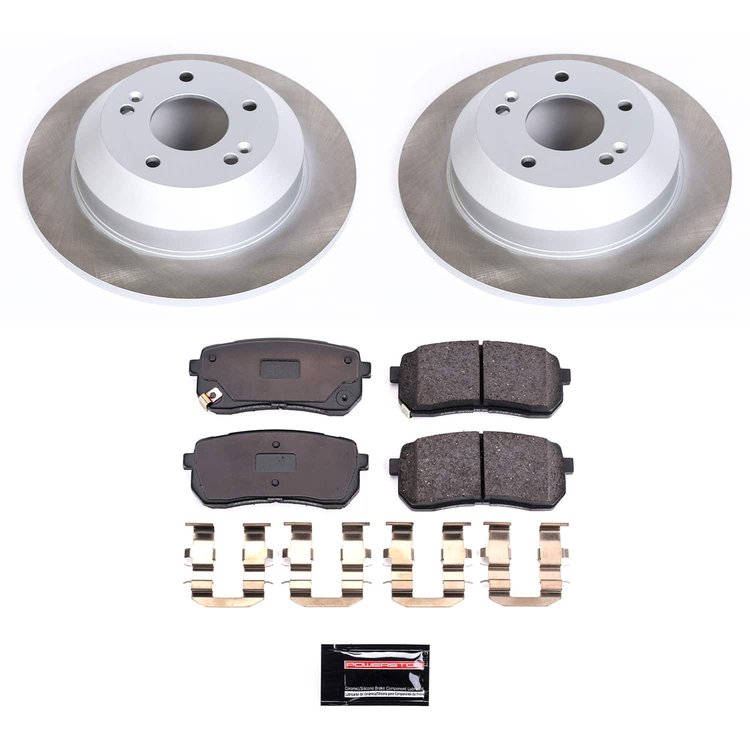 SC7213 Semi-Coated Rotor & Low-Dust Ceramic Brake Pad Kit