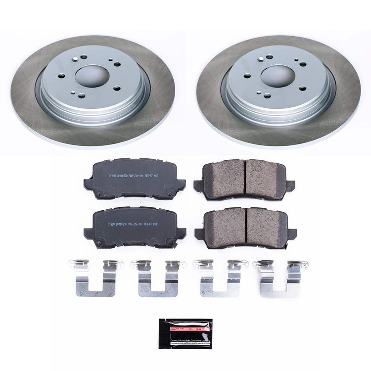 SC7216 Semi-Coated Rotor & Low-Dust Ceramic Brake Pad Kit