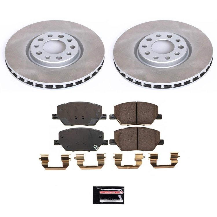 SC7299 Semi-Coated Rotor & Low-Dust Ceramic Brake Pad Kit