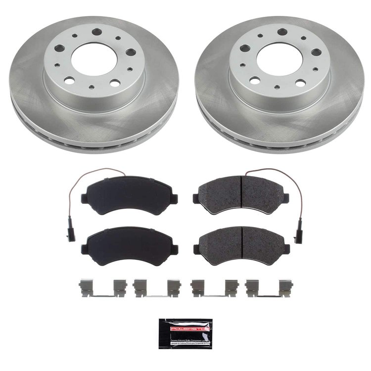 SC7306 Semi-Coated Rotor & Low-Dust Ceramic Brake Pad Kit