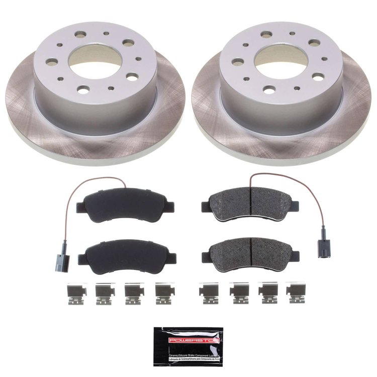 SC7310 Semi-Coated Rotor & Low-Dust Ceramic Brake Pad Kit