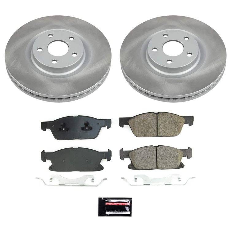 SC7321 Semi-Coated Rotor & Low-Dust Ceramic Brake Pad Kit