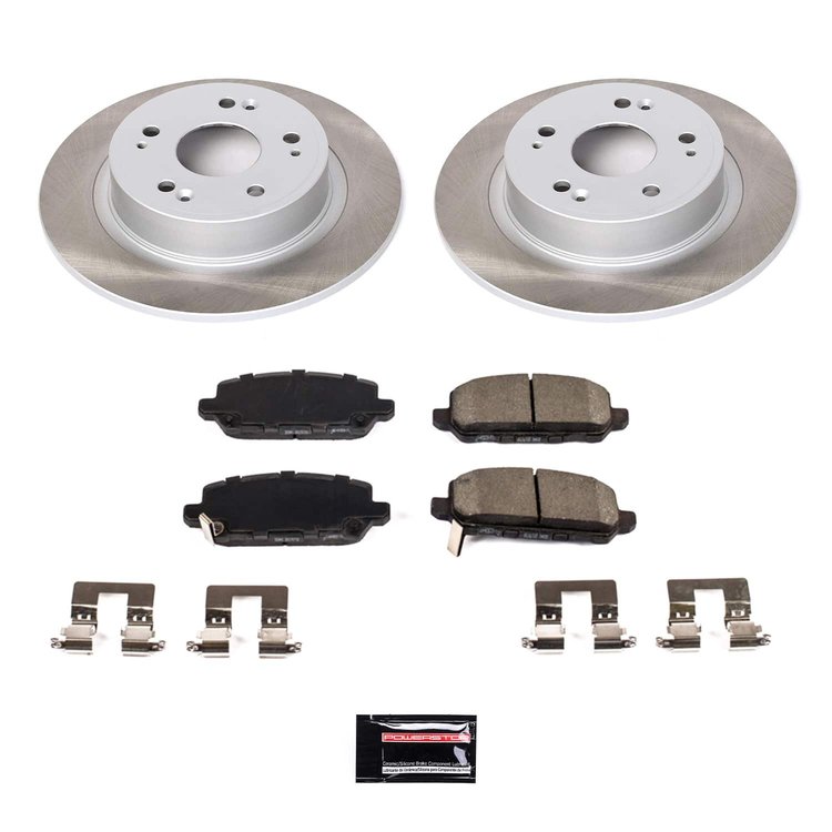 SC7340 Semi-Coated Rotor & Low-Dust Ceramic Brake Pad Kit