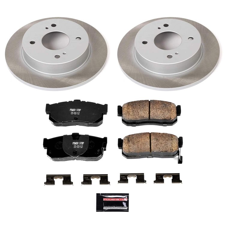 SC740 Semi-Coated Rotor & Low-Dust Ceramic Brake Pad Kit