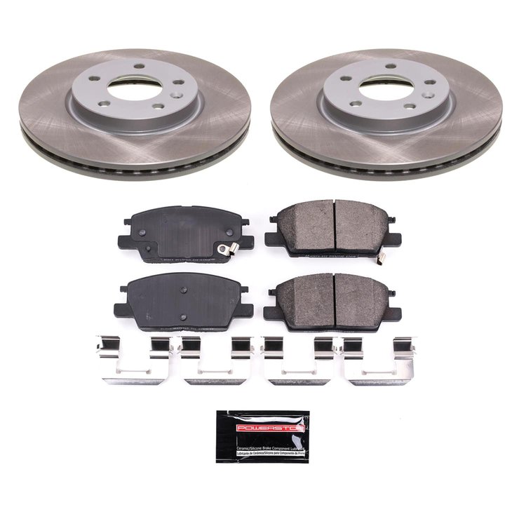 SC7400 Semi-Coated Rotor & Low-Dust Ceramic Brake Pad Kit