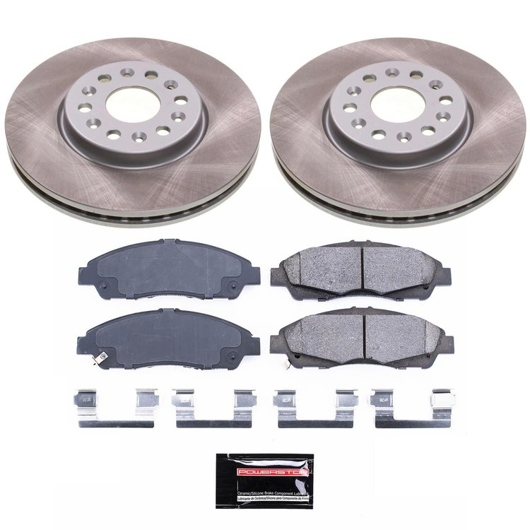 SC7409 Semi-Coated Rotor & Low-Dust Ceramic Brake Pad Kit