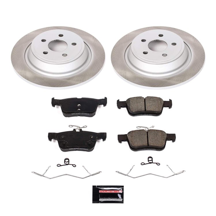 SC7417 Semi-Coated Rotor & Low-Dust Ceramic Brake Pad Kit