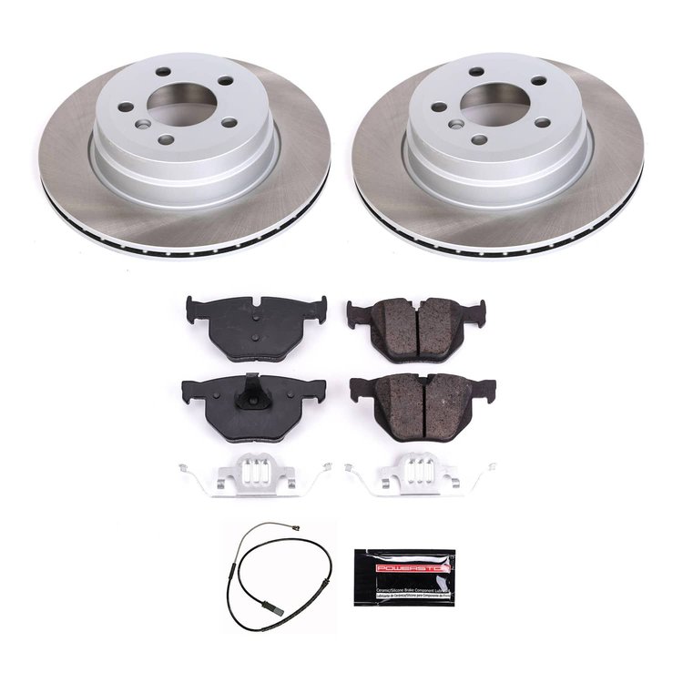 SC7429 Semi-Coated Rotor & Low-Dust Ceramic Brake Pad Kit