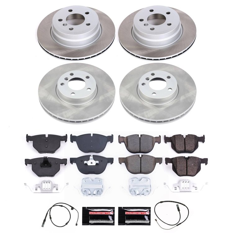SC7500 Semi-Coated Rotor & Low-Dust Ceramic Brake Pad Kit