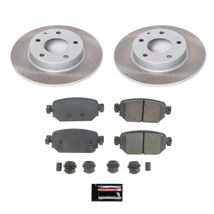 SC7515 Semi-Coated Rotor & Low-Dust Ceramic Brake Pad Kit