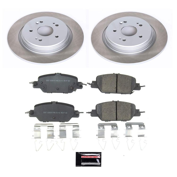 SC7528 Semi-Coated Rotor & Low-Dust Ceramic Brake Pad Kit