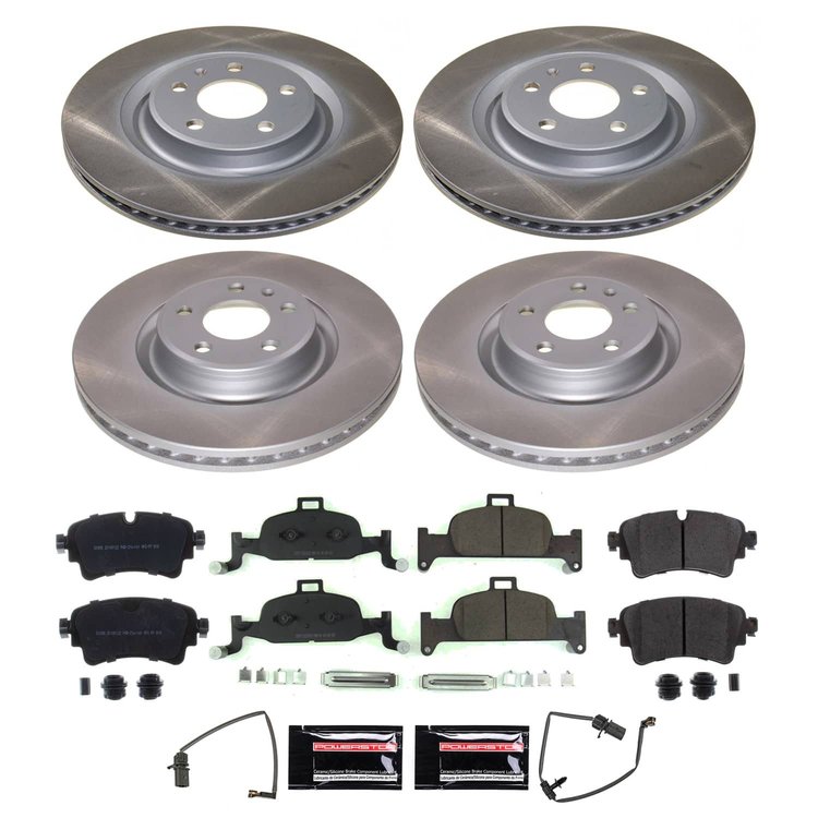 SC7531 Semi-Coated Rotor & Low-Dust Ceramic Brake Pad Kit