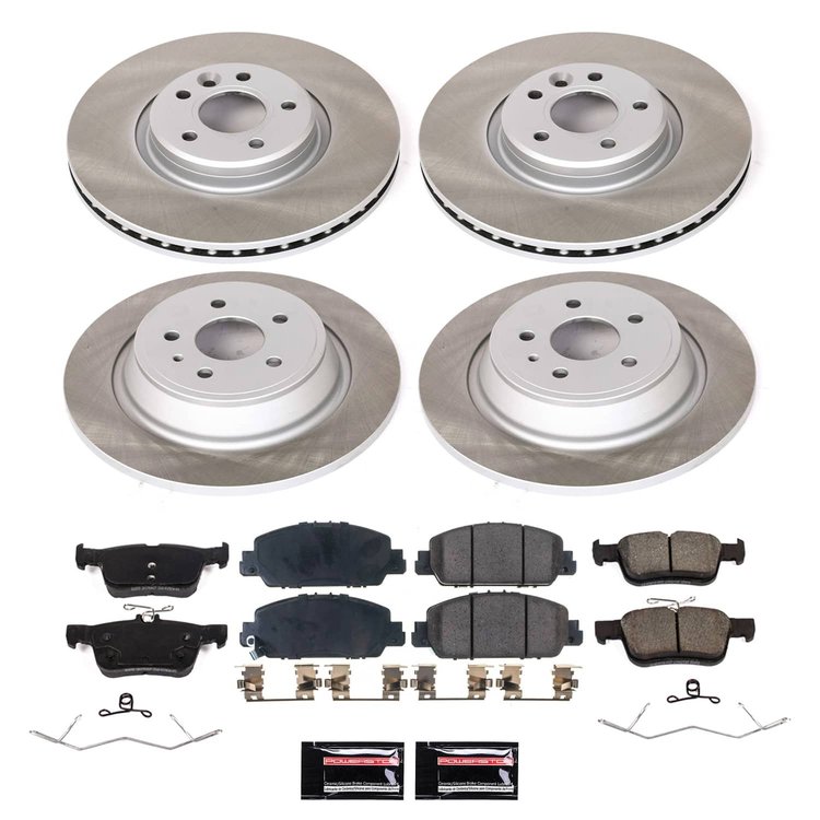 SC7570 Semi-Coated Rotor & Low-Dust Ceramic Brake Pad Kit