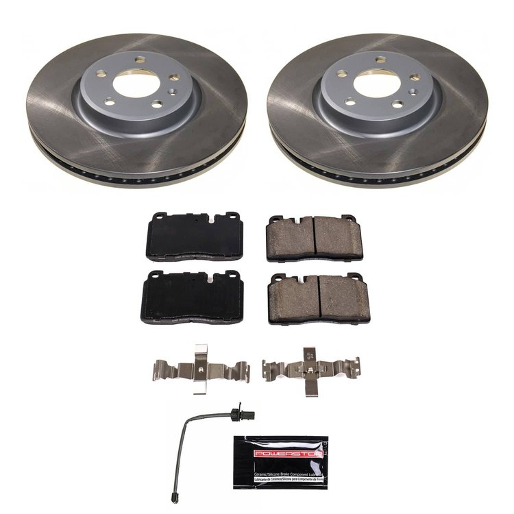 SC7653 Semi-Coated Rotor & Low-Dust Ceramic Brake Pad Kit