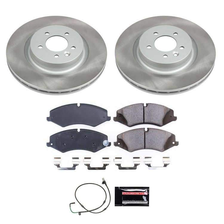SC7683 Semi-Coated Rotor & Low-Dust Ceramic Brake Pad Kit
