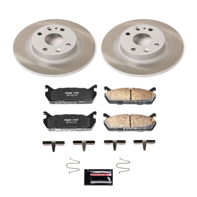 SC770 Semi-Coated Rotor & Low-Dust Ceramic Brake Pad Kit