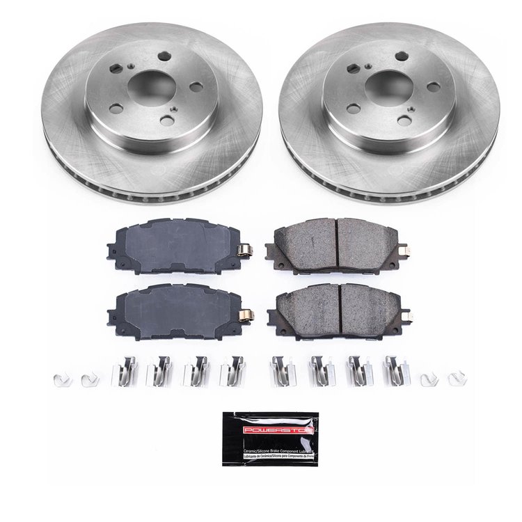 SC7701 Semi-Coated Rotor & Low-Dust Ceramic Brake Pad Kit