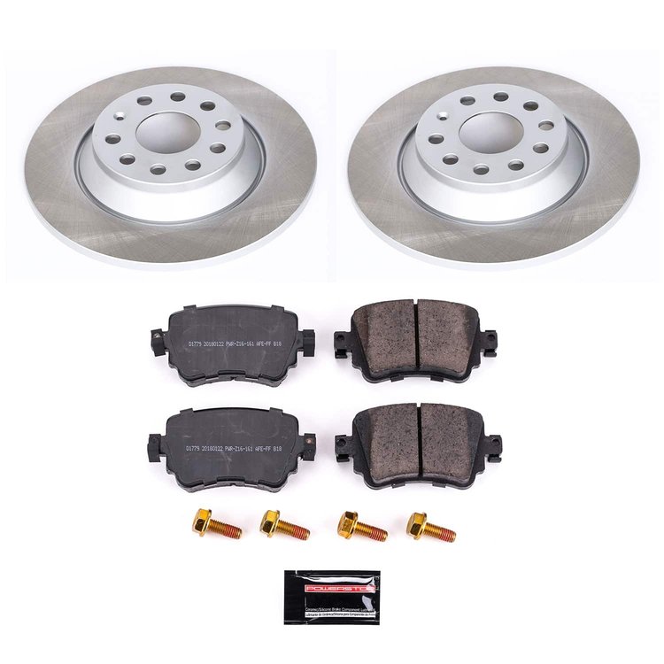 SC7707 Semi-Coated Rotor & Low-Dust Ceramic Brake Pad Kit