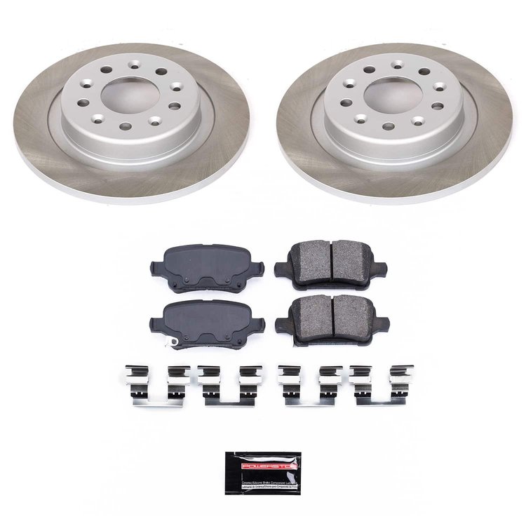 SC7717 Semi-Coated Rotor & Low-Dust Ceramic Brake Pad Kit