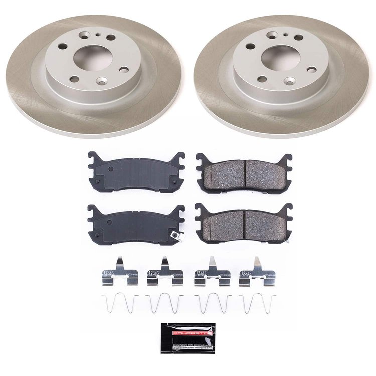 SC772 Semi-Coated Rotor & Low-Dust Ceramic Brake Pad Kit