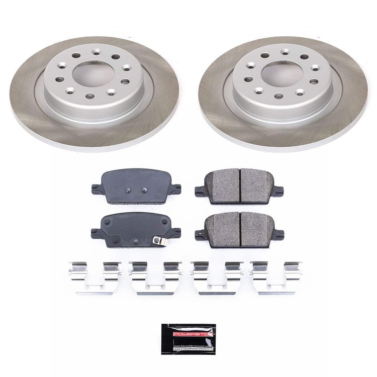 SC7722 Semi-Coated Rotor & Low-Dust Ceramic Brake Pad Kit
