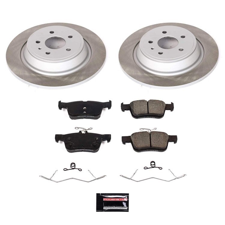 SC7723 Semi-Coated Rotor & Low-Dust Ceramic Brake Pad Kit
