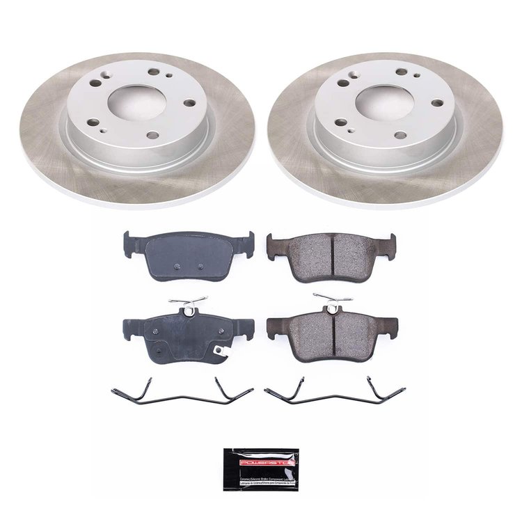 SC7725 Semi-Coated Rotor & Low-Dust Ceramic Brake Pad Kit