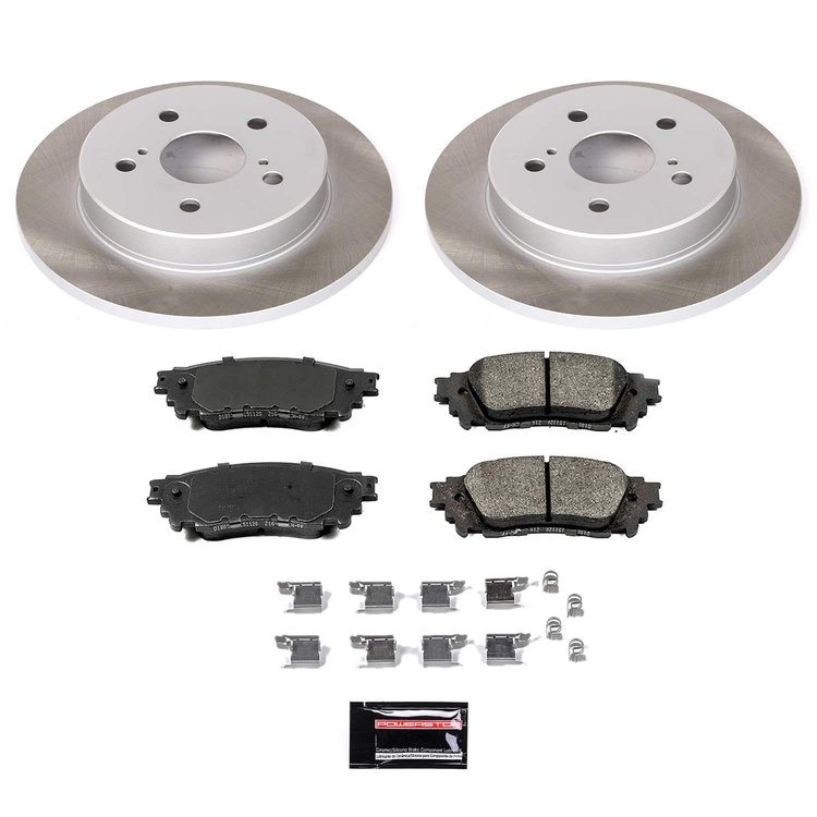 SC7739 Semi-Coated Rotor & Low-Dust Ceramic Brake Pad Kit