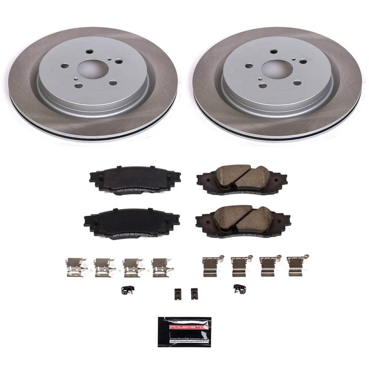 SC7740 Semi-Coated Rotor & Low-Dust Ceramic Brake Pad Kit