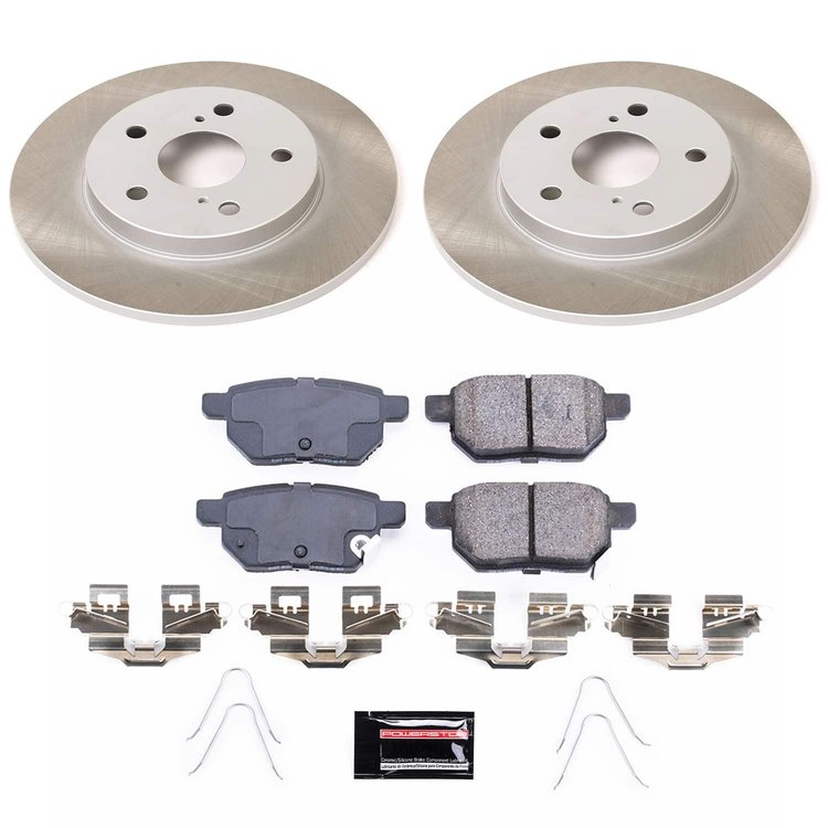 SC7753 Semi-Coated Rotor & Low-Dust Ceramic Brake Pad Kit