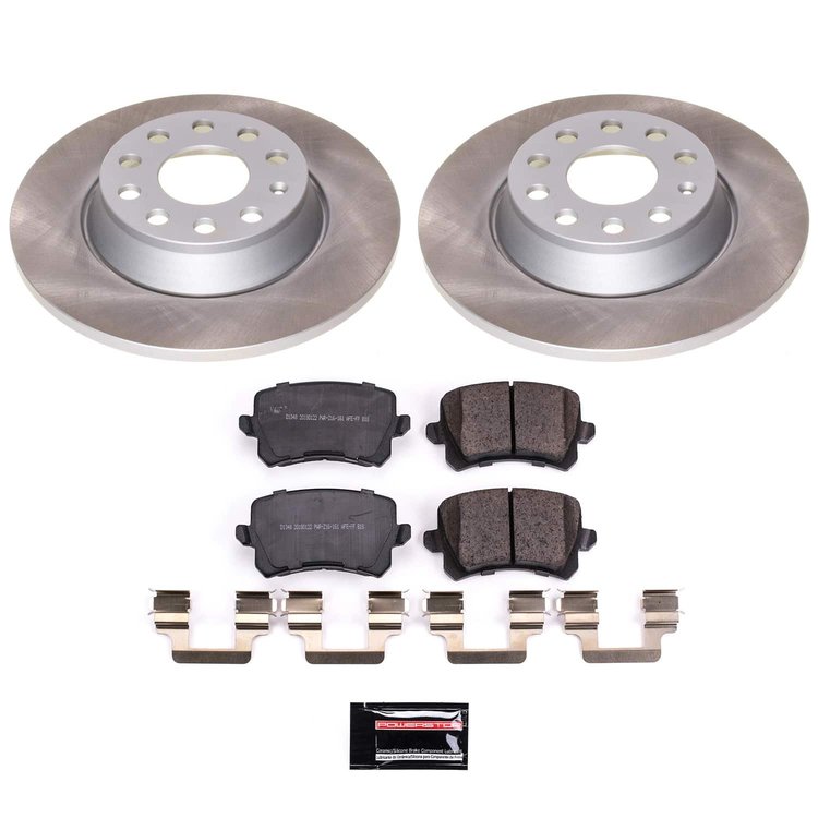 SC7811 Semi-Coated Rotor & Low-Dust Ceramic Brake Pad Kit