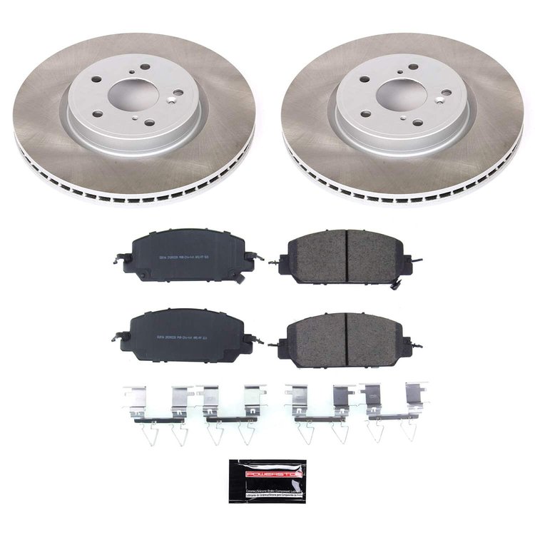 SC7872 Semi-Coated Rotor & Low-Dust Ceramic Brake Pad Kit