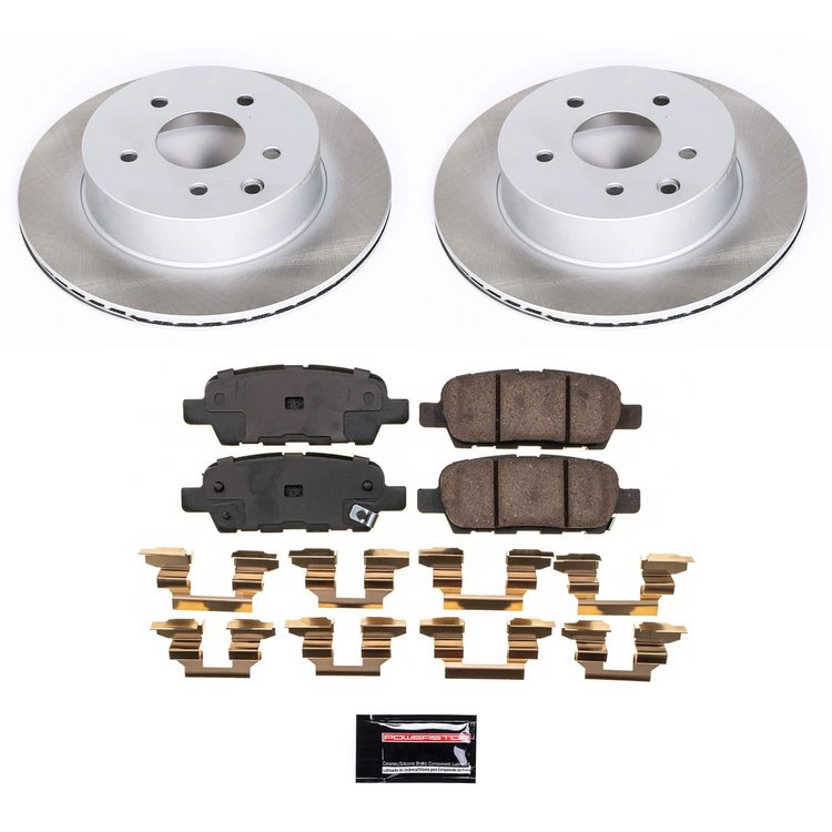 SC7881 Semi-Coated Rotor & Low-Dust Ceramic Brake Pad Kit