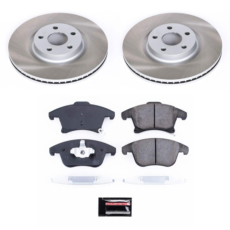 SC7885 Semi-Coated Rotor & Low-Dust Ceramic Brake Pad Kit