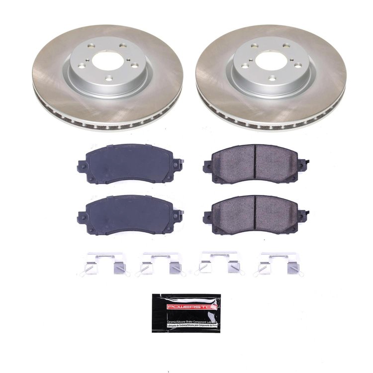 SC7891 Semi-Coated Rotor & Low-Dust Ceramic Brake Pad Kit
