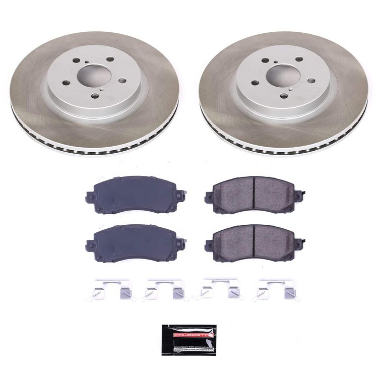SC7892 Semi-Coated Rotor & Low-Dust Ceramic Brake Pad Kit