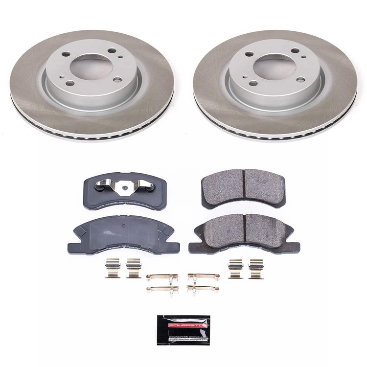 SC7894 Semi-Coated Rotor & Low-Dust Ceramic Brake Pad Kit