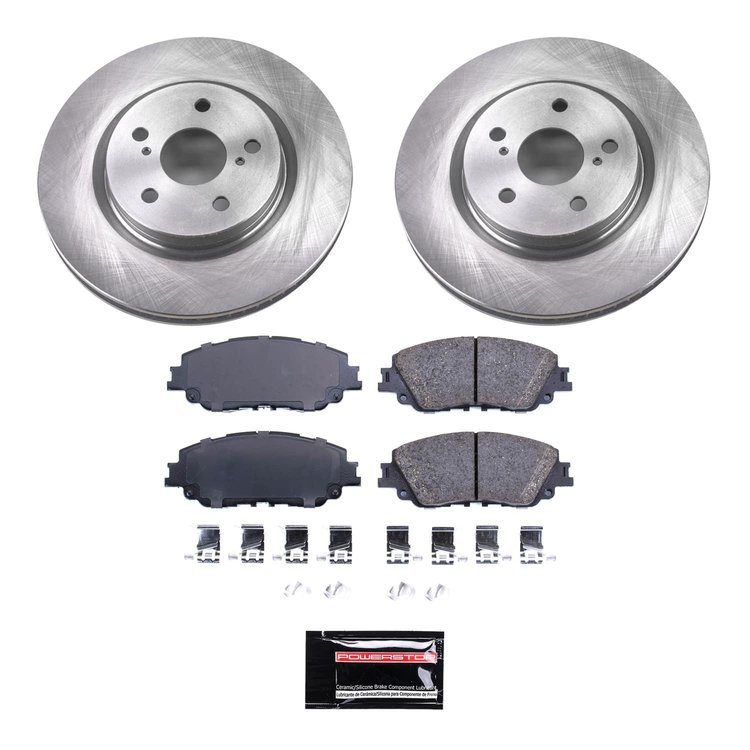 SC7895 Semi-Coated Rotor & Low-Dust Ceramic Brake Pad Kit